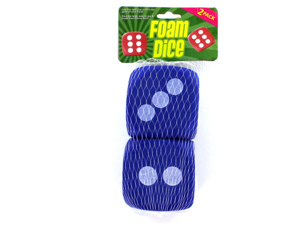 Large foam dice, pack of 2