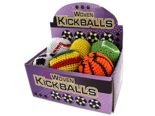 24 Piece sports themed kick sack display